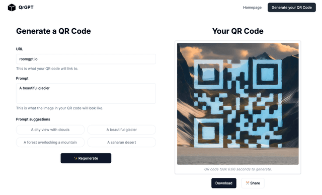 qrGPT – AI QR Code Generator